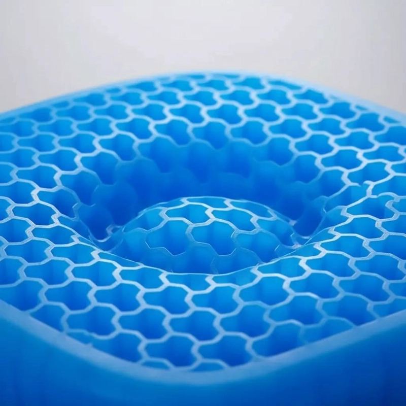 COJIN DE GEL ERGONOMICO PARA SILLA CON DISEÑO DE PANAL - 10