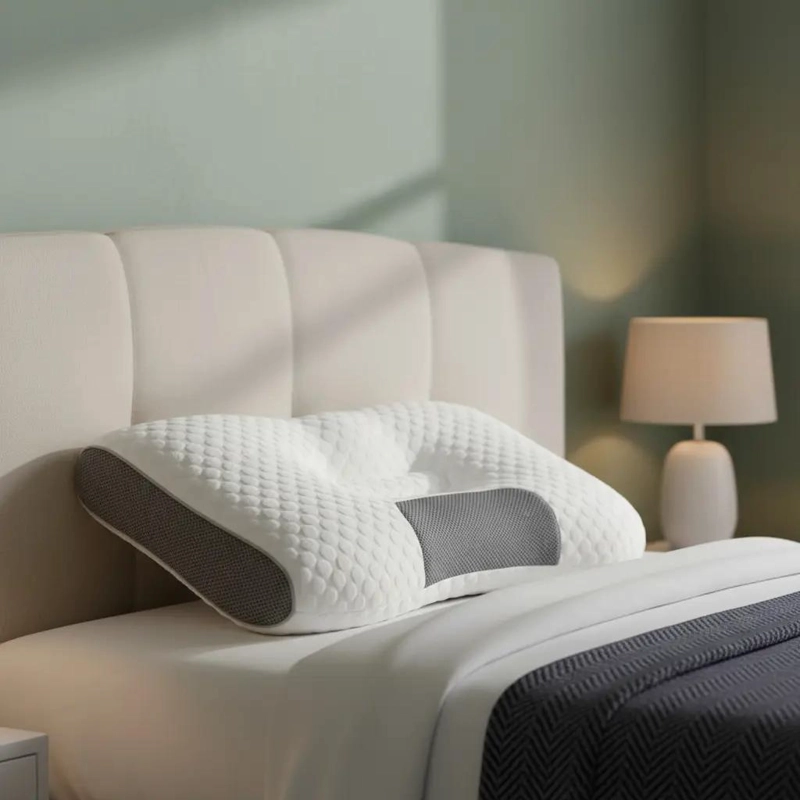 ALMOHADA ERGONOMICA PARA SOPORTE CERVICAL Y DE CUELLO - 1