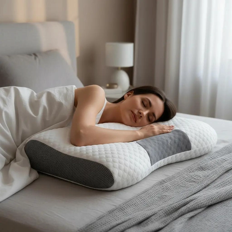ALMOHADA ERGONOMICA PARA SOPORTE CERVICAL Y DE CUELLO - 2
