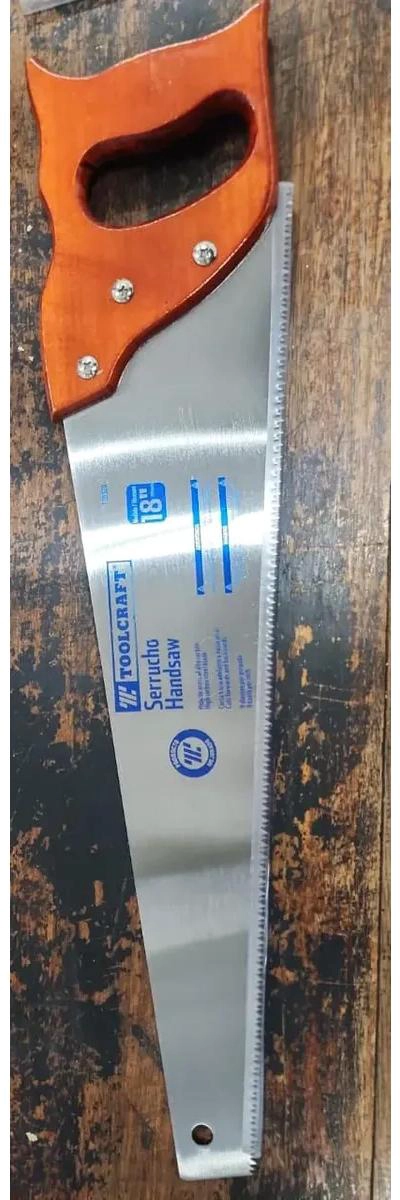 SERRUCHO PROFESIONAL DE 18 PULGADAS CON MANGO DE MADERA - 1