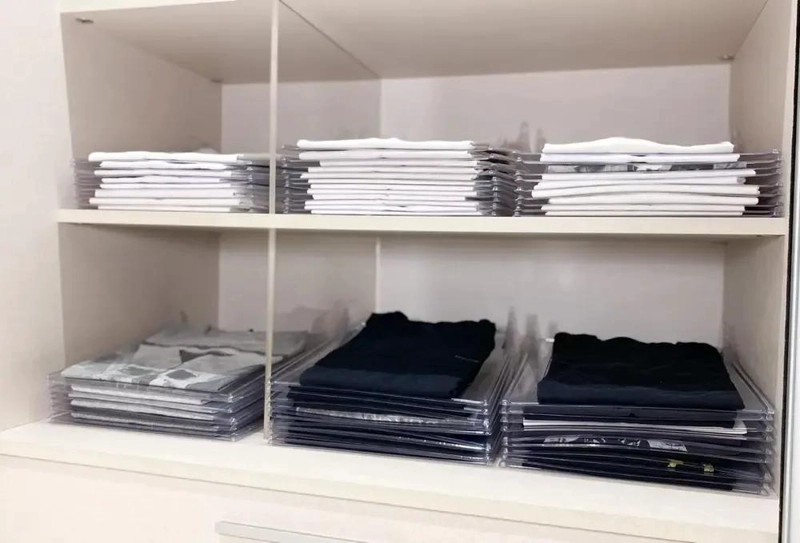 PACK DE 10 ORGANIZADORES APILABLES PARA ROPA - 3