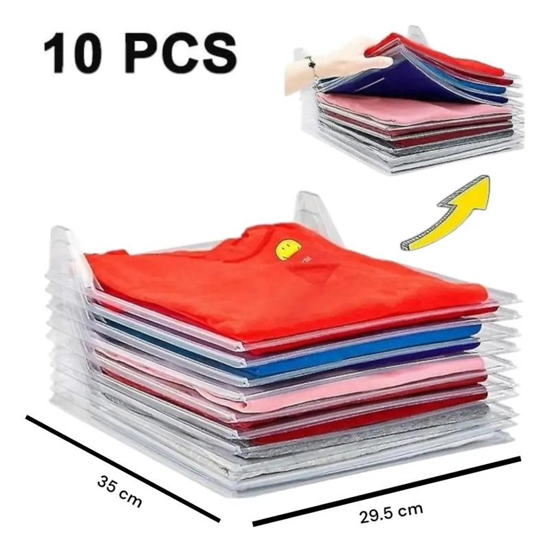 PACK DE 10 ORGANIZADORES APILABLES PARA ROPA - 5