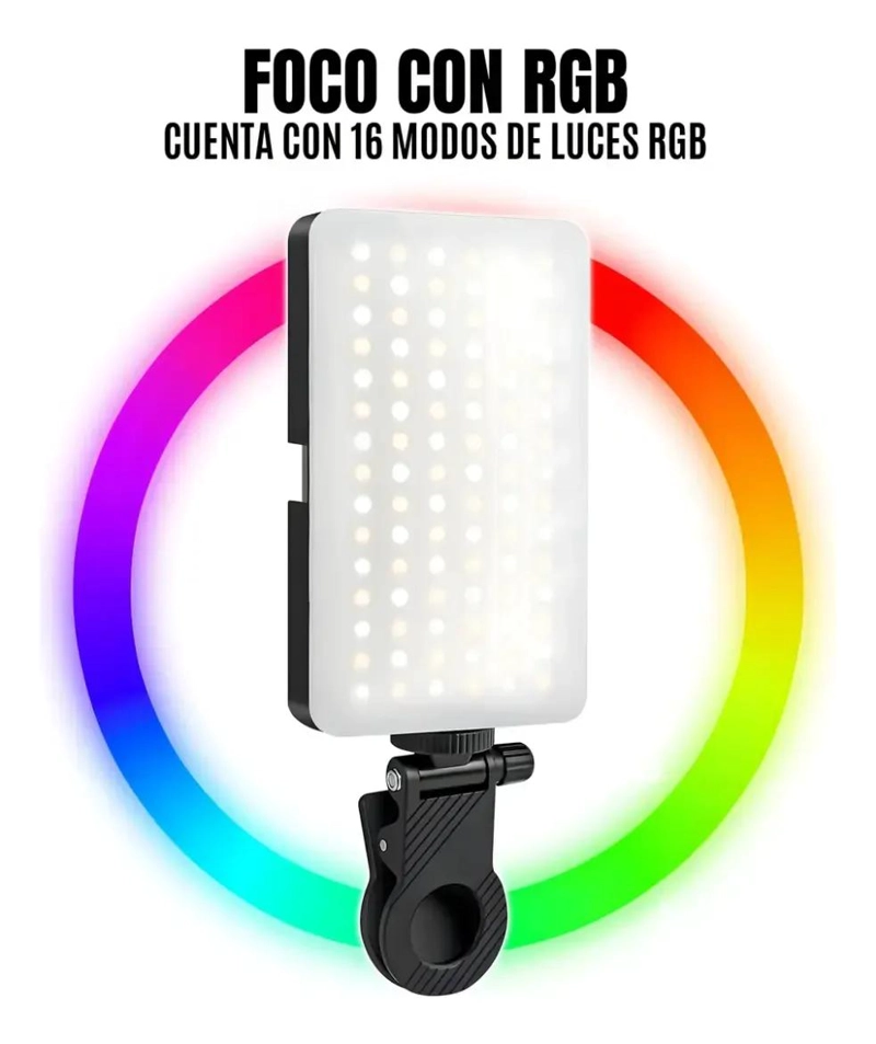 PANEL DE LUZ LED RGB MAGNE TICO PARA CREADORES DE CONTENIDO - 3