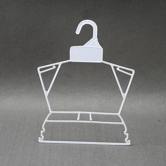 PACK DE 10 COLGADORES DE PLASTICO PARA ROPA INFANTIL 25X22CM - 1