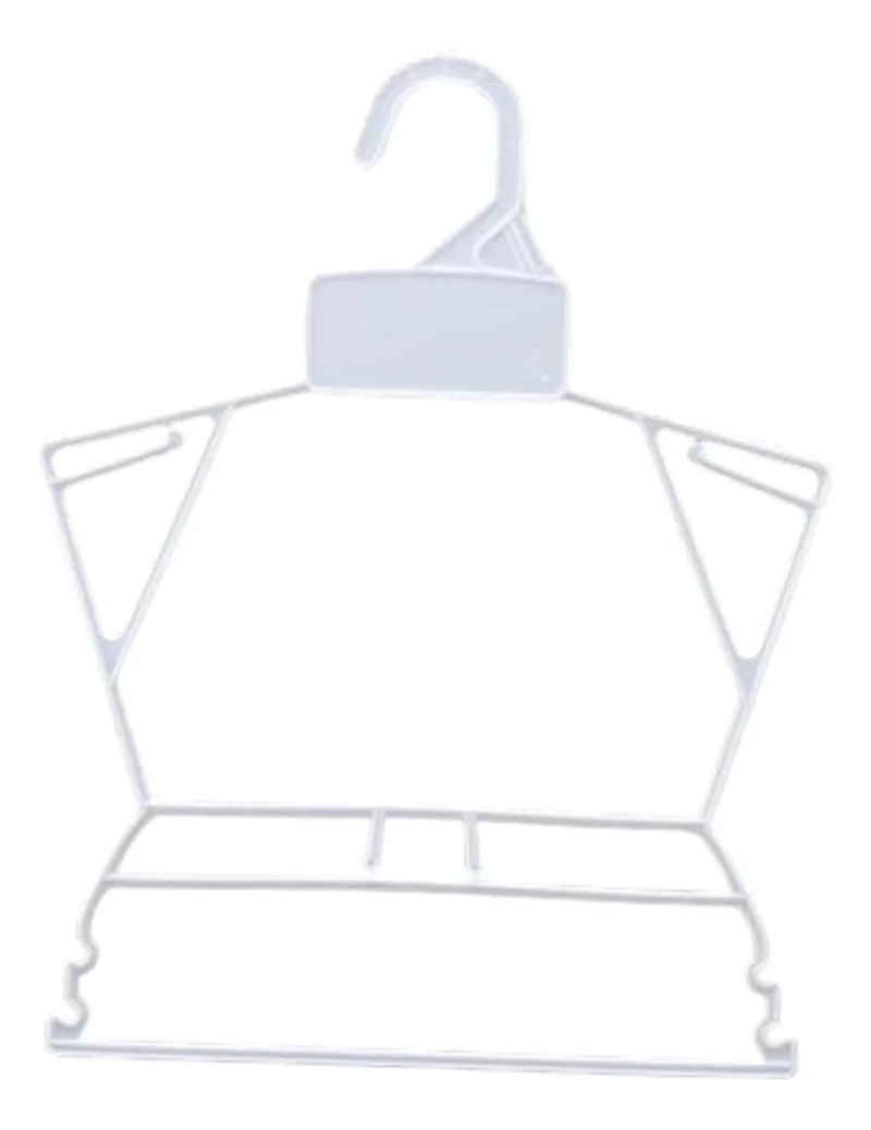 PACK DE 10 COLGADORES DE PLASTICO PARA ROPA INFANTIL 25X22CM - 2