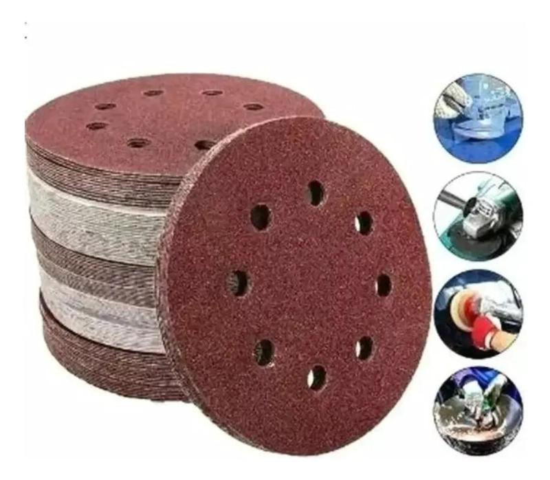 LIJAS VELCRO REDONDAS DE 180MM CON GRANO 80 PARA LIJADO - 1