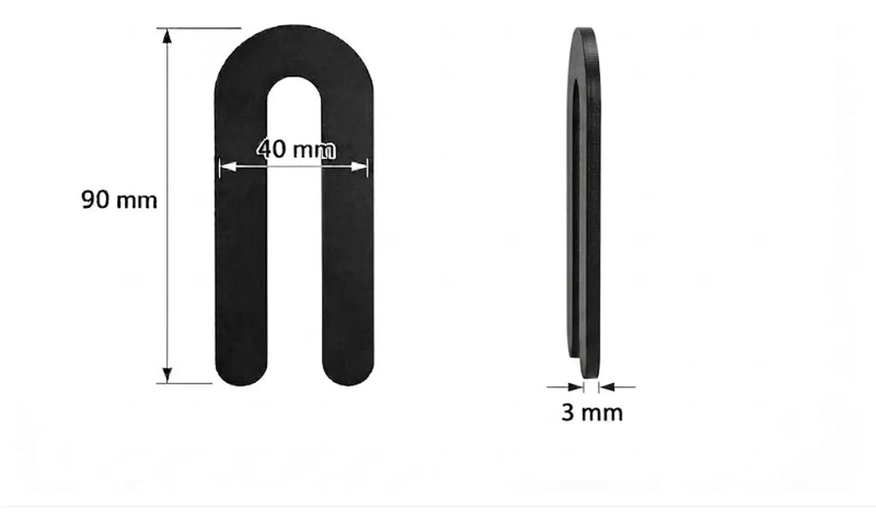 CUÑAS DE NIVELACION PLASTICAS TIPO U PARA CONSTRUCCION 3MM - 2