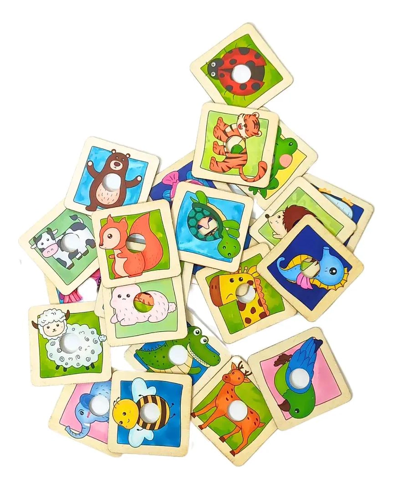 PUZZLE MEMORIA ANIMALES 48 PIEZAS PARA NIÑOS - 4