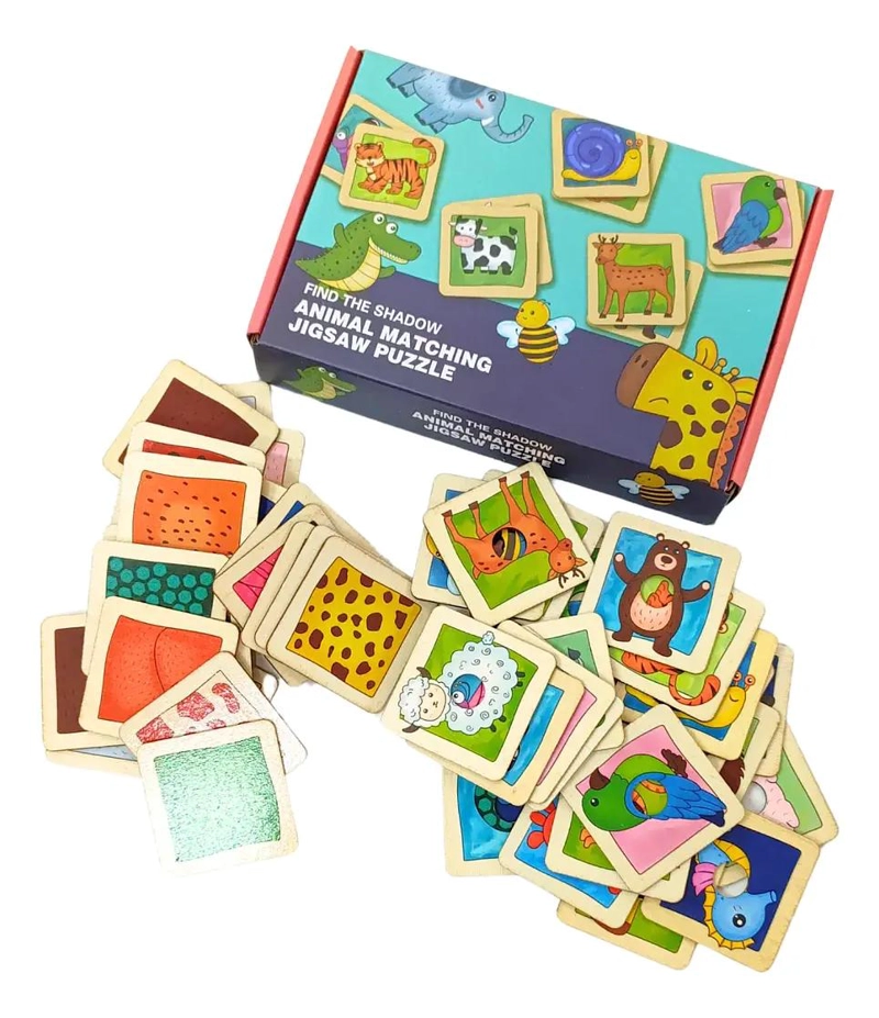 PUZZLE MEMORIA ANIMALES 48 PIEZAS PARA NIÑOS - 6