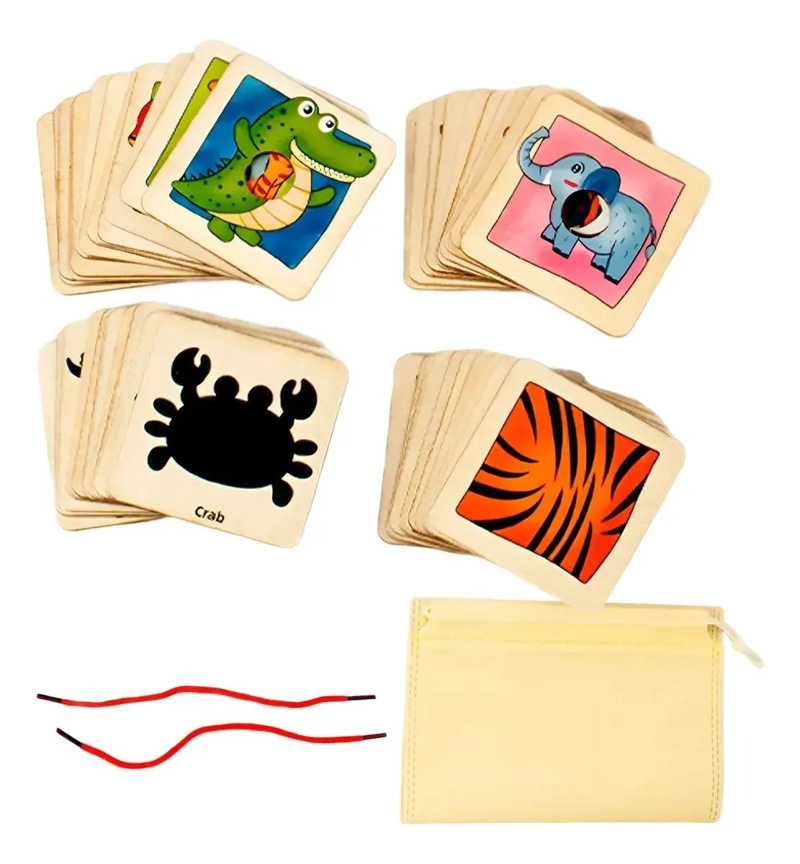 PUZZLE MEMORIA ANIMALES 48 PIEZAS PARA NIÑOS - 7