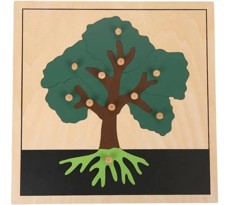 PUZZLE MONTESSORI DE MADERA PARA APRENDIZAJE INFANTIL - 2
