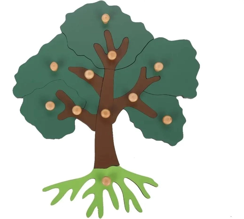 PUZZLE MONTESSORI DE MADERA PARA APRENDIZAJE INFANTIL - 4