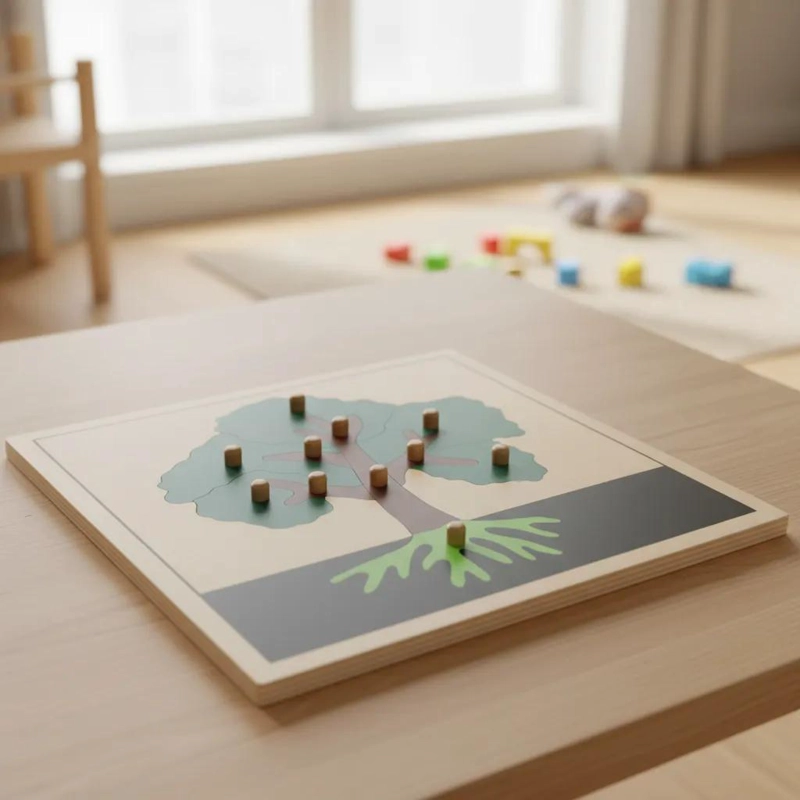 PUZZLE MONTESSORI DE MADERA PARA APRENDIZAJE INFANTIL - 5