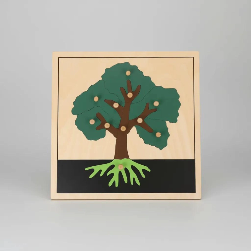 PUZZLE MONTESSORI DE MADERA PARA APRENDIZAJE INFANTIL - 7