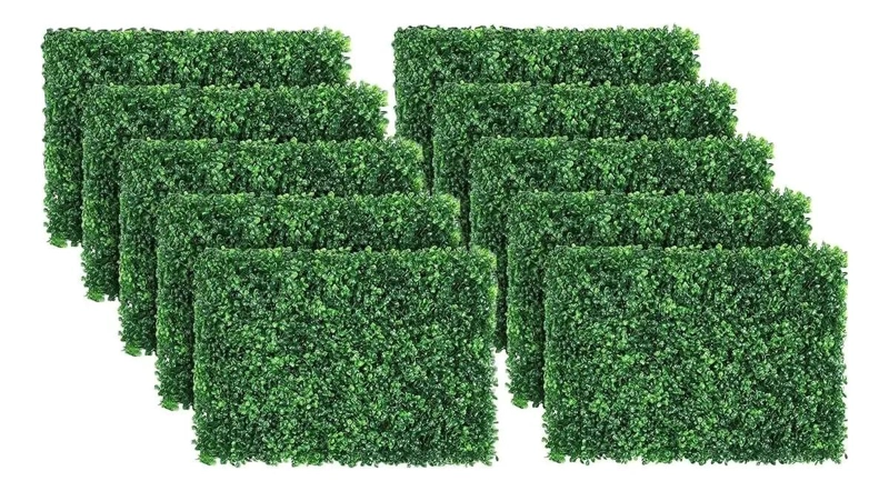 MALLA DE SETO ARTIFICIAL PARA JARDIN 10 PIEZAS 40X60 CM - 1