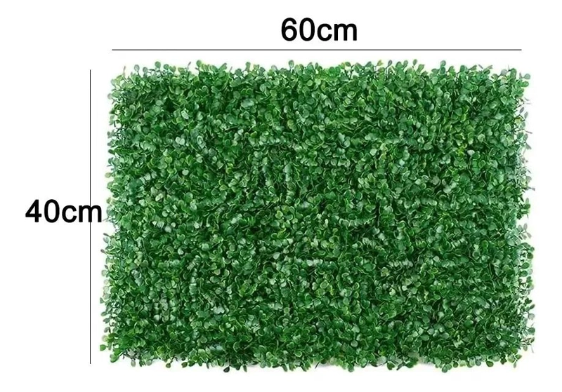 MALLA DE SETO ARTIFICIAL PARA JARDIN 10 PIEZAS 40X60 CM - 2