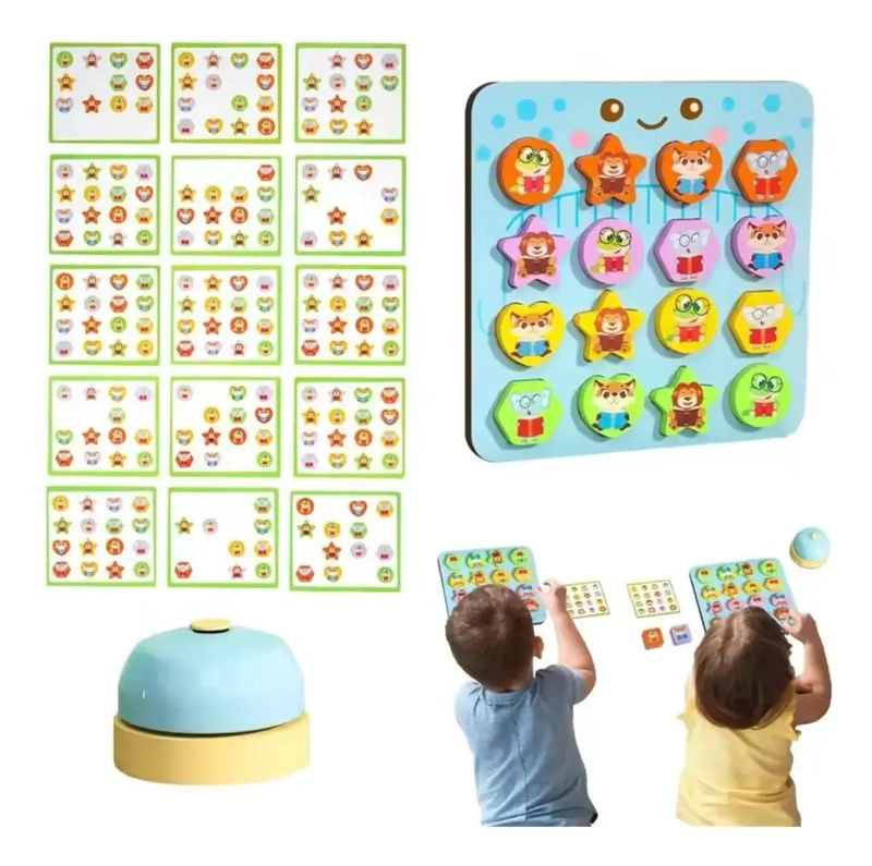 PUZZLE DIDACTICO DE MADERA PARA NIÑOS CON PATRONES COLORIDOS - 7