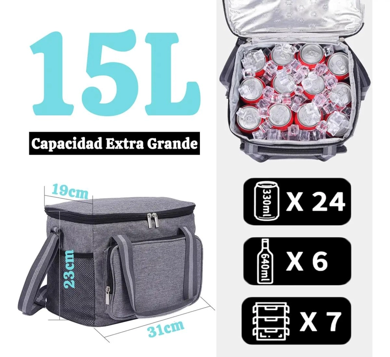 BOLSA TE RMICA PORTATIL DE 15 LITROS CON COMPARTIMENTOS - 2