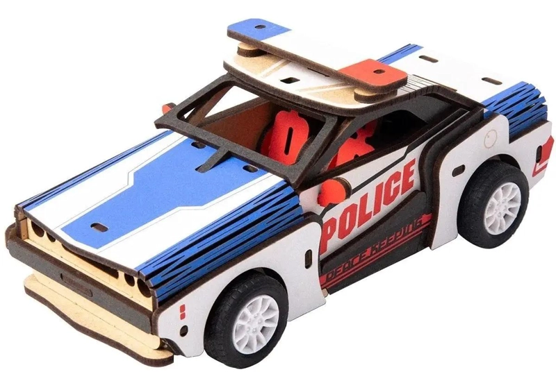 PUZZLE 3D VEHICULO ARMABLE DE MADERA PARA NIÑOS - 1