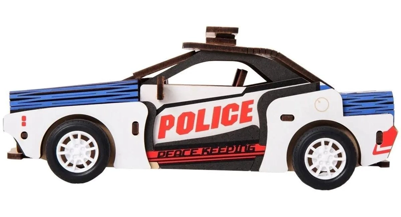 PUZZLE 3D VEHICULO ARMABLE DE MADERA PARA NIÑOS - 3