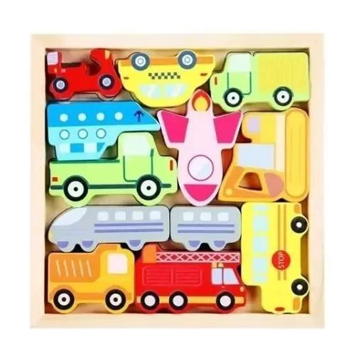 PACK DE 5 ROMPECABEZAS DIDACTICOS DE MADERA PARA NIÑOS - 6