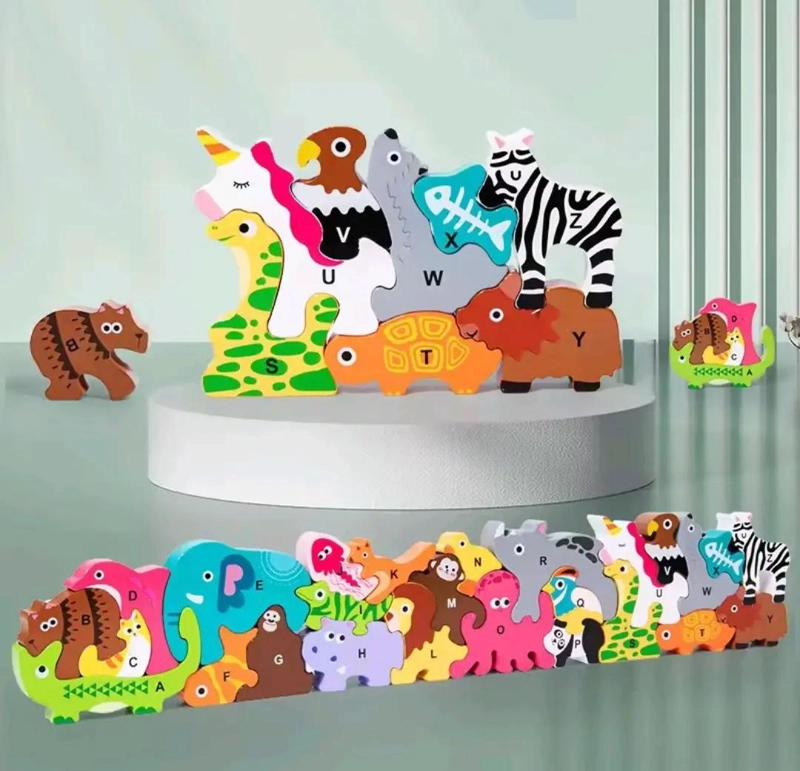 PUZZLE MONTESSORI DE ANIMALES Y ABECEDARIO PARA NIÑOS - 5