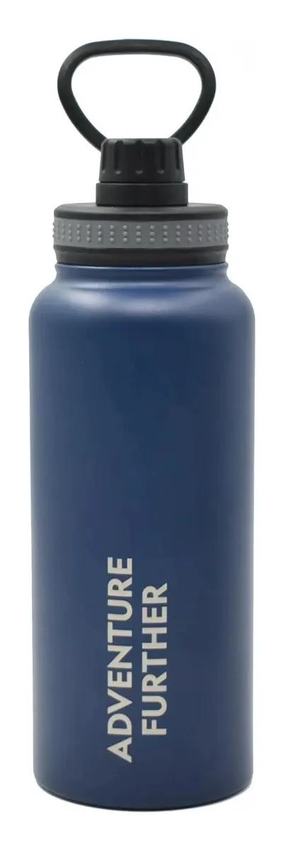 BOTELLA TE RMICA METALICA INSULADA 1 LITRO COLOR AZUL MARINO - 1