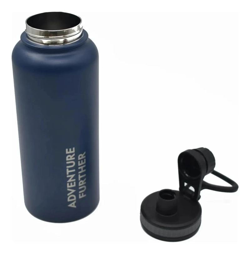BOTELLA TE RMICA METALICA INSULADA 1 LITRO COLOR AZUL MARINO - 3