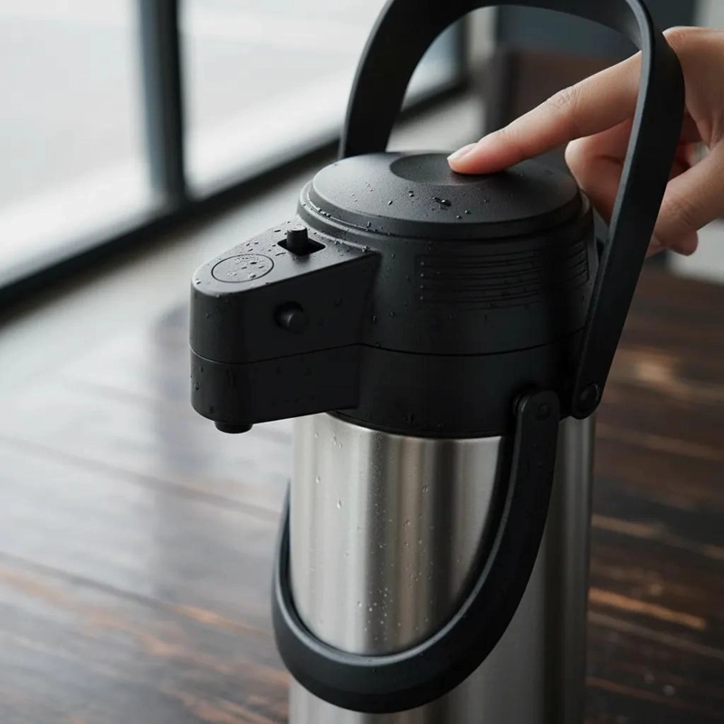 TERMO DE VACIO PARA CAFE  CON BOMBA 1.9 LITROS - 2