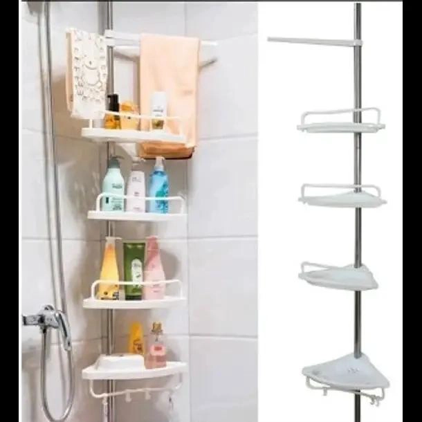 ORGANIZADOR ESQUINERO AJUSTABLE PARA BAÑO DE 4 NIVELES - 2