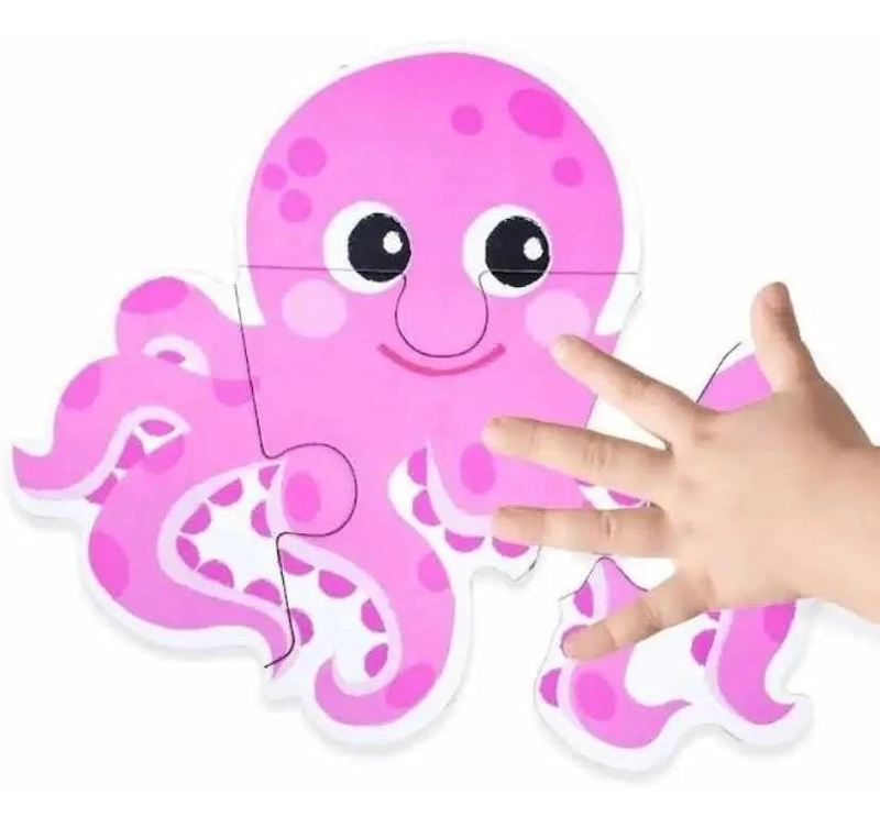 PUZZLE DIDACTICO DE MADERA PARA NIÑOS CON FORMAS Y COLORES - 1