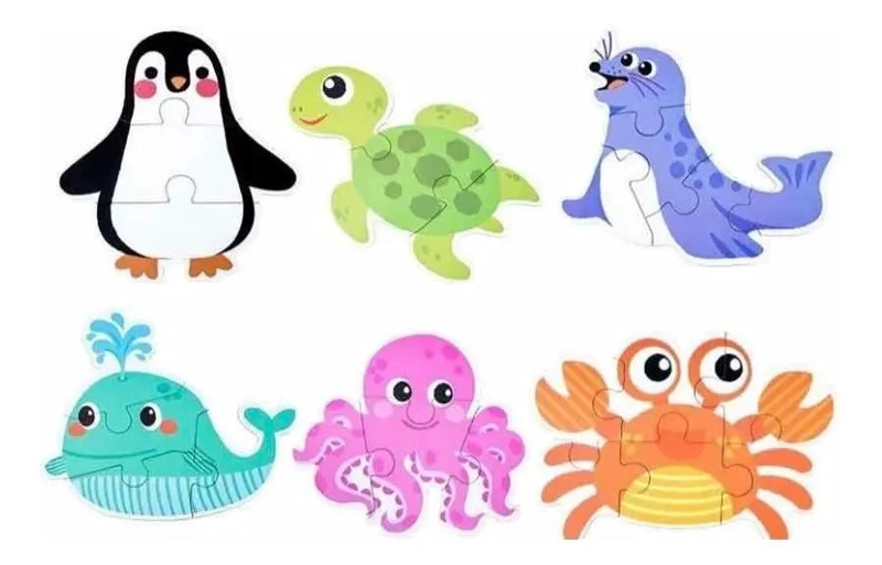PUZZLE DIDACTICO DE MADERA PARA NIÑOS CON FORMAS Y COLORES - 2