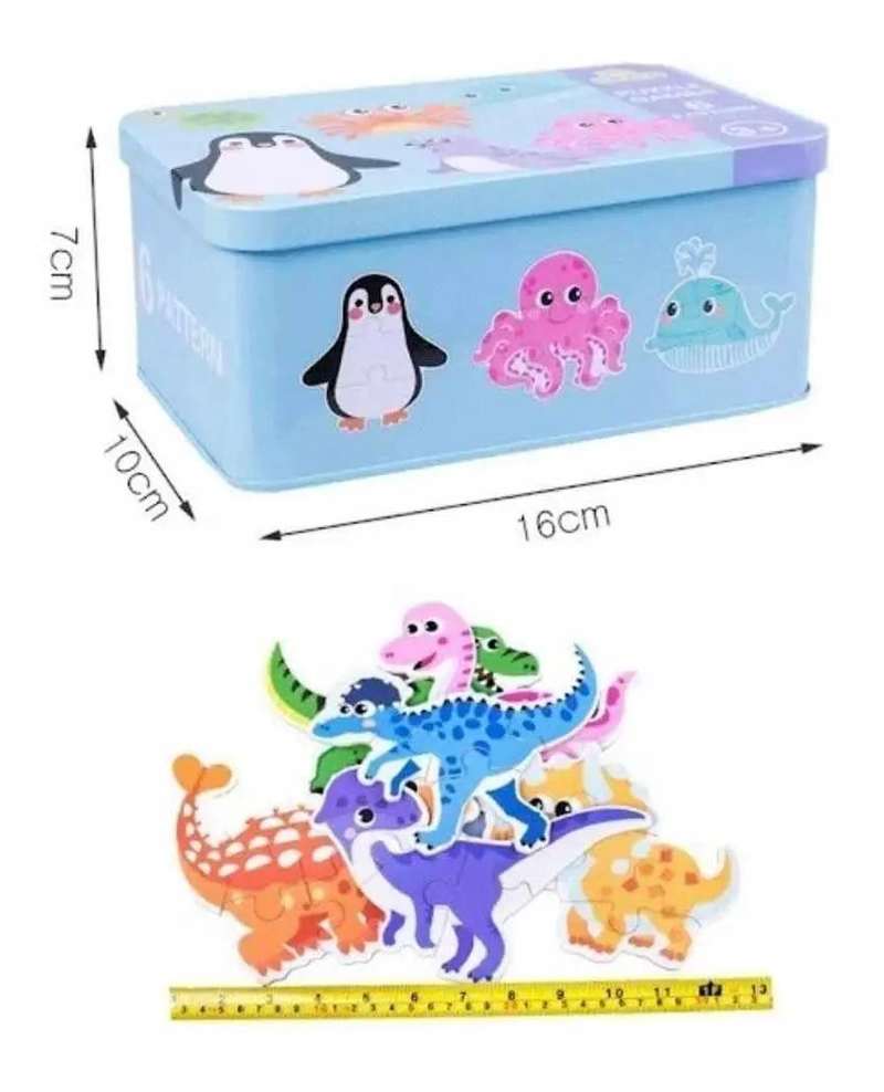 PUZZLE DIDACTICO DE MADERA PARA NIÑOS CON FORMAS Y COLORES - 3
