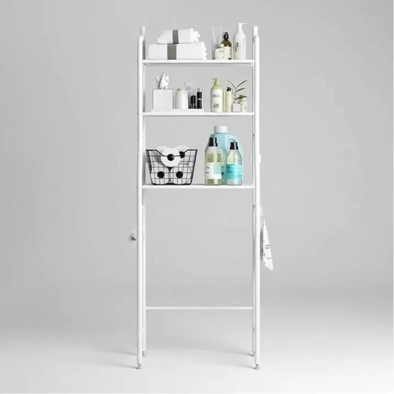ESTANTE ORGANIZADOR DE BAÑO DE FIERRO PORTATIL Y RESISTENTE - 4