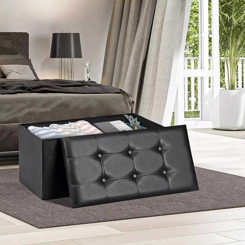 BANCO ORGANIZADOR PLEGABLE CON ALMACENAMIENTO Y COJIN - 7