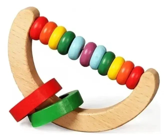 SONAJEROS DE MADERA PARA BEBE S ESTIMULACION TEMPRANA - 2