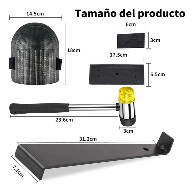 KIT INSTALACION PISO FLOTANTE PROFESIONAL COMPLETO - 2