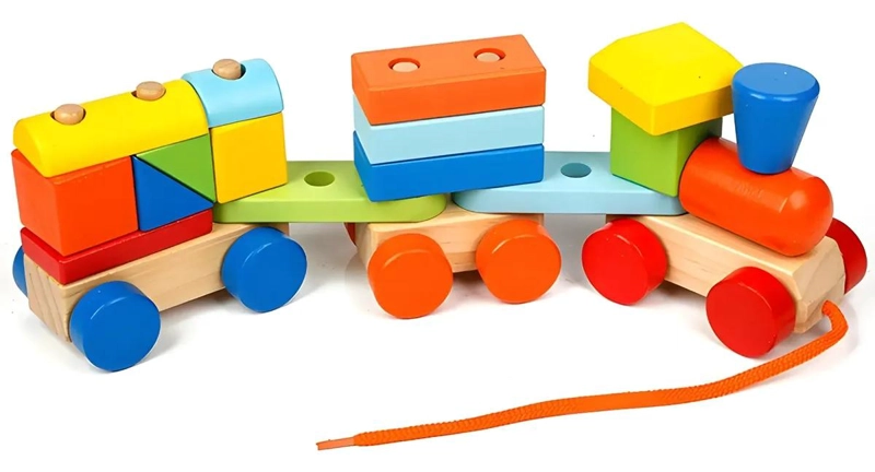 TRENCITO DIDACTICO ARMABLE DE MADERA PARA NIÑOS - 3