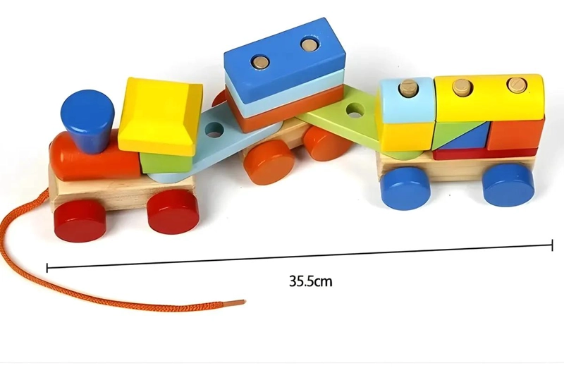 TRENCITO DIDACTICO ARMABLE DE MADERA PARA NIÑOS - 6