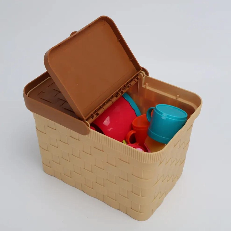 SET DE CANASTA PICNIC CON ACCESORIOS PARA JUEGO DE TE  INFANTIL - 8