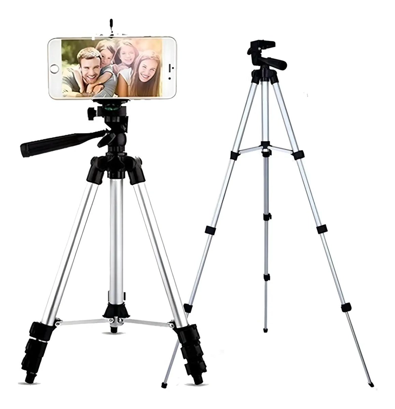 TRIPODE AJUSTABLE DE ALUMINIO PARA CAMARA Y CELULAR 102 CM - 1