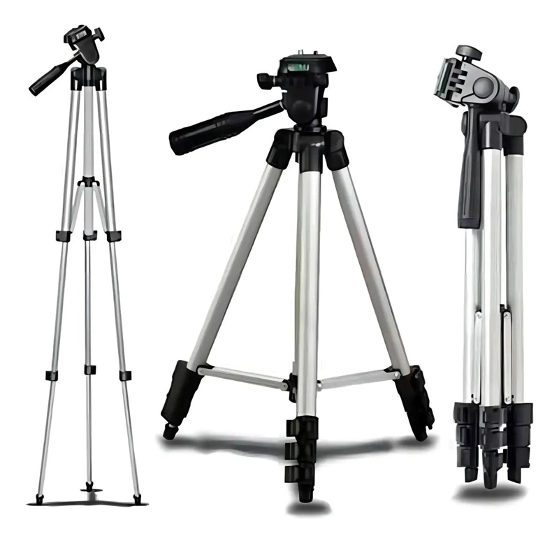 TRIPODE AJUSTABLE DE ALUMINIO PARA CAMARA Y CELULAR 102 CM - 6