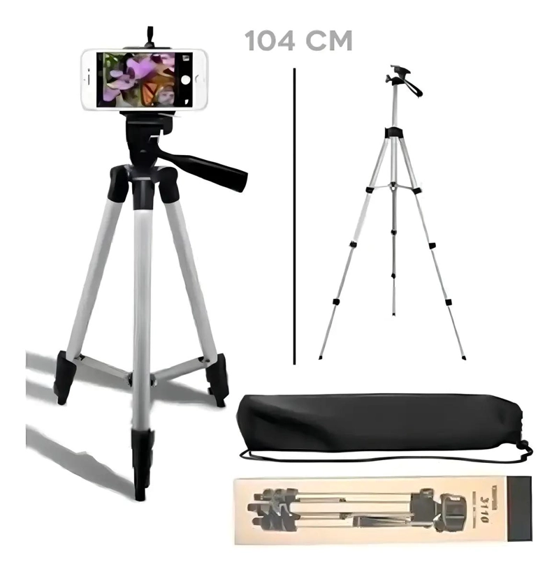 TRIPODE AJUSTABLE DE ALUMINIO PARA CAMARA Y CELULAR 102 CM - 9