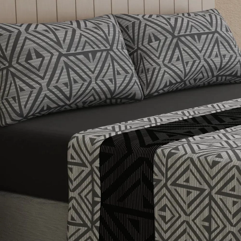 JUEGO DE SABANAS TE RMICAS ESTAMPADAS 2.5 PLAZAS - 1