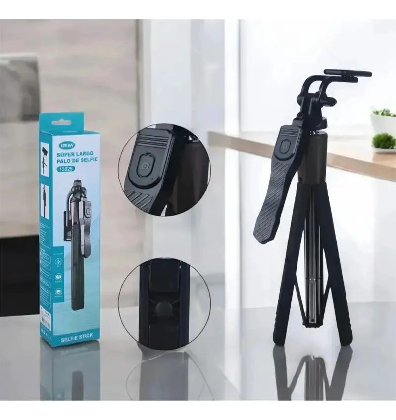 TRIPODE 2 EN 1 CON PALO SELFIE EXTENSIBLE HASTA 160 CM - 2