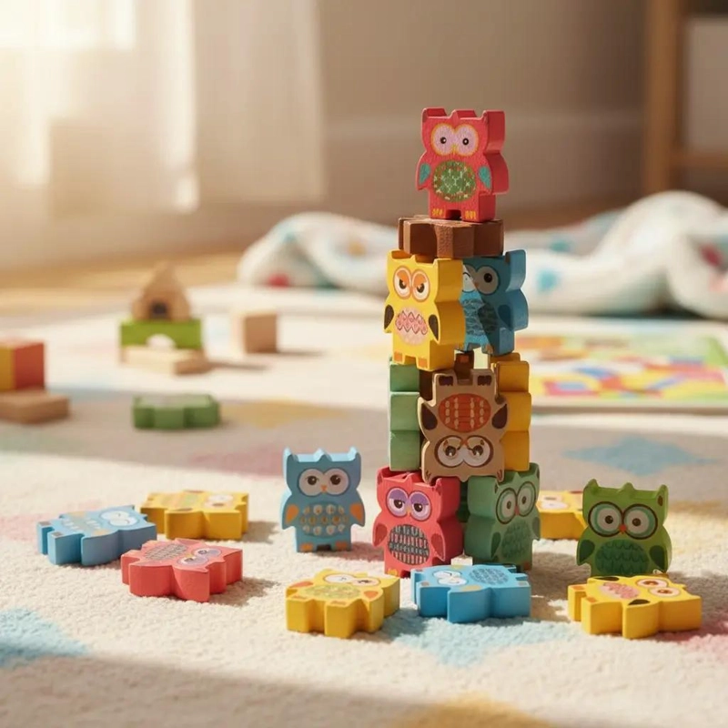 JUEGO DE EQUILIBRIO DIDACTICO DE MADERA PARA NIÑOS - 1