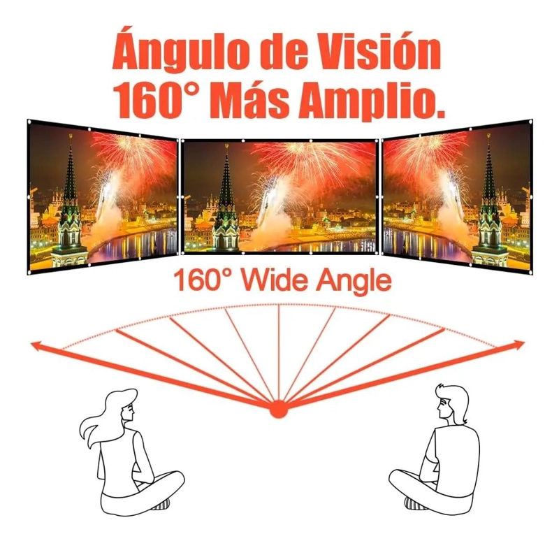 PANTALLA DE PROYECCION 120 PULGADAS 16:9 PARA IMAGENES HD - 3