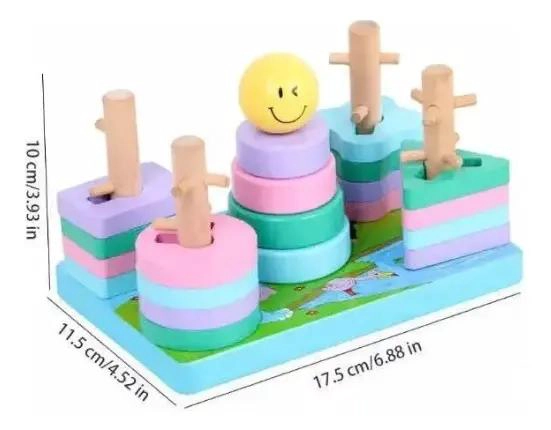 JUEGO DIDACTICO DE MADERA PARA ESTIMULACION INFANTIL - 2