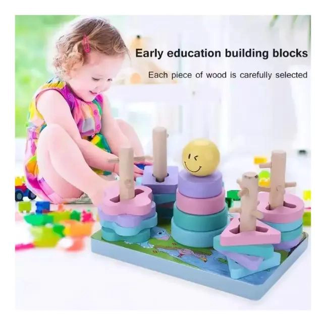 JUEGO DIDACTICO DE MADERA PARA ESTIMULACION INFANTIL - 4