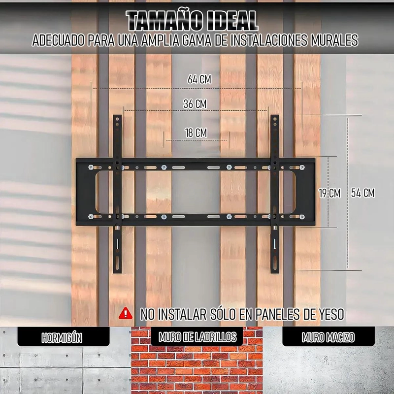 SOPORTE DE PARED PARA TELEVISORES DE 40 A 85 PULGADAS - 5